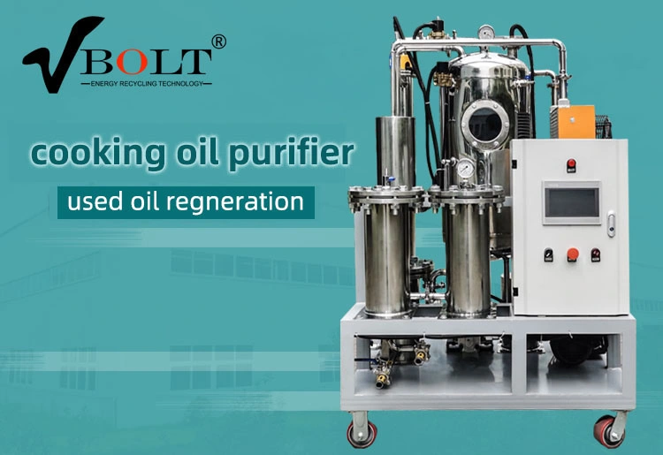 Vacuum Separation Water and Impurities Waste Sunflower Cooking Oil Purifier